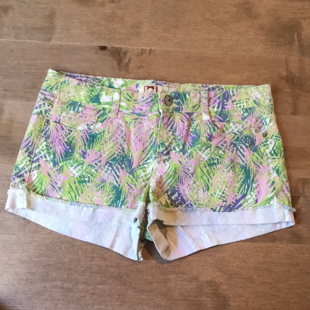 Tropical print shorts